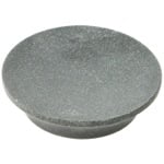 Gedy AU11-14 Round Soap Dish Made From Stone in Black Finish